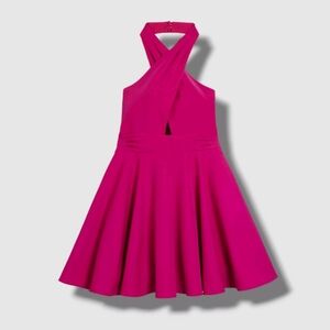 Milly Minis Kids Girls Sydney Cady Halter Dress Magenta